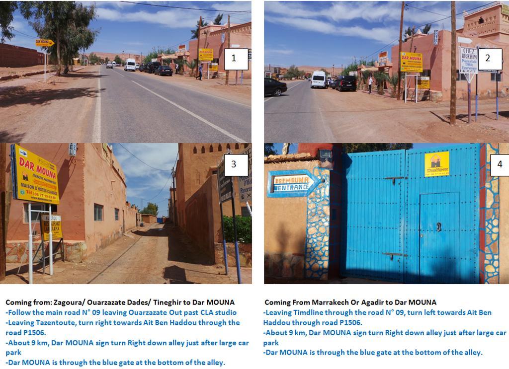 Dar Mouna Ait Ben Haddou Bagian luar foto